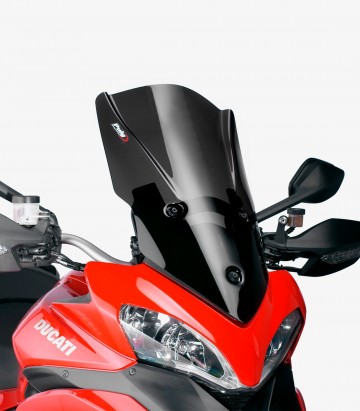 Windschild Puig Touring Plus Ducati Multistrada 1200 (10-12) Schwarz 5250N