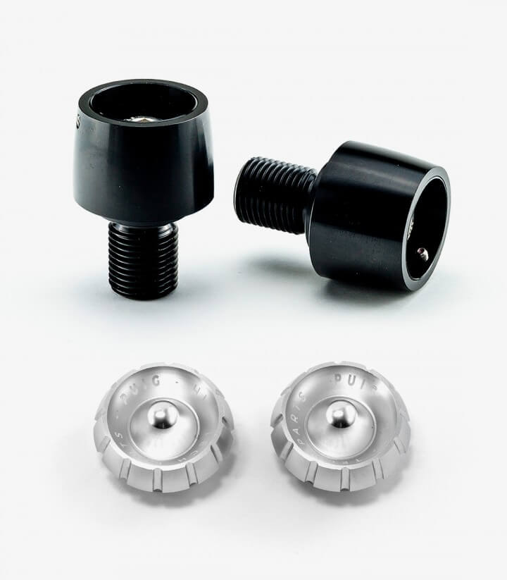 Puig Lenkerendgewichte Thruster 9594N+9420P für Lenker in Silber