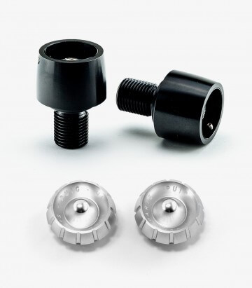 Puig Lenkerendgewichte Thruster 9594N+9420P für Lenker in Silber