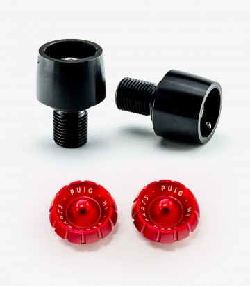 Bar ends for Puig handlebars Thruster 9594N+9420R in Red