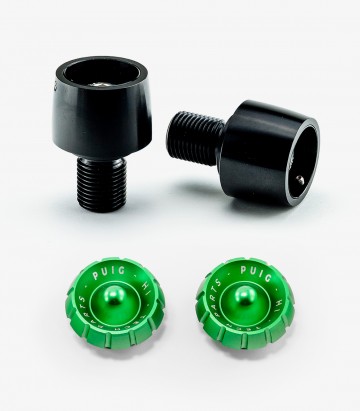 Bar ends for Puig handlebars Thruster 9594N+9420V in Green