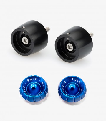 Puig Lenkerendgewichte Thruster 20612N+9420A in Blau für Aprilia RS 457/660/125 (21-26), Tuono 125/457 (24-26)
