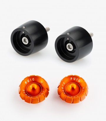 Puig Lenkerendgewichte Thruster 20612N+9420T in Orange für Aprilia RS 457/660/125 (21-26), Tuono 125/457 (24-26)