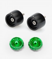 Contrapesos Thruster 20612N+9420V Puig color Verde para Aprilia RS 660