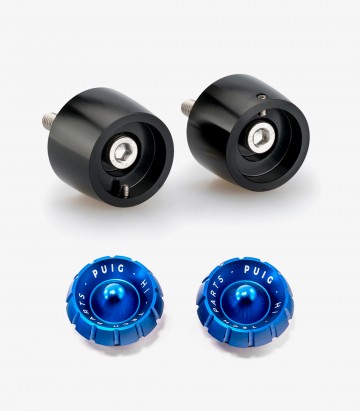 Puig Lenkerendgewichte Thruster 20721N+9420A in Blau für Ducati Monster 937 (21-25)