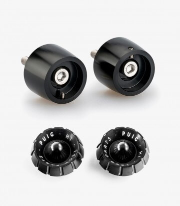 Puig Lenkerendgewichte Thruster 20721N+9420N in Schwarz für Ducati Monster 937 (21-25)