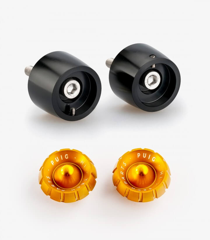Puig Lenkerendgewichte Thruster 20721N+9420O in Gold für Ducati Monster 937 (21-25)