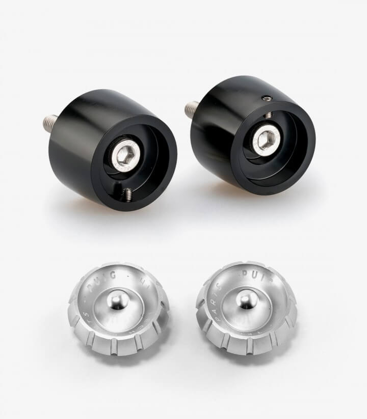 Puig Lenkerendgewichte Thruster 20721N+9420P in Silber für Ducati Monster 937 (21-25)