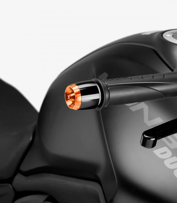 Puig Lenkerendgewichte Thruster 20721N+9420T in Orange für Ducati Monster 937 (21-25)