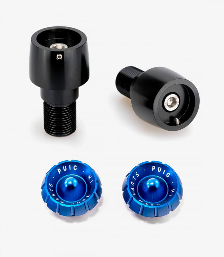 Puig Lenkerendgewichte Thruster 21294N+9420A in Blau für Aprilia Tuono V4 1100 (25-26), Yamaha TMAX 560 (20-26)