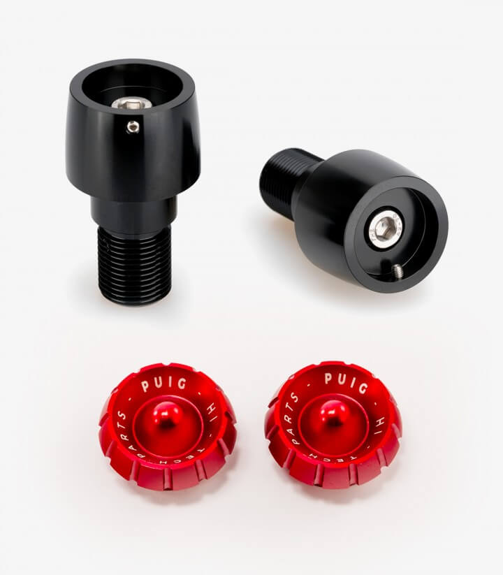 Puig Lenkerendgewichte Thruster 21294N+9420R in Rot für Aprilia Tuono V4 1100 (25-26), Yamaha TMAX 560 (20-26)