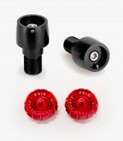 Puig Thruster 21294N+9420R Bar Ends in Red for Yamaha T-MAX 560