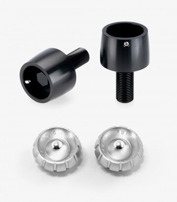 Puig Lenkerendgewichte Thruster 21627N+9420P in Silber für several Suzuki models