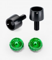 Contrapesos Thruster 21627N+9420V Puig color Verde para Suzuki GSX-8R/S, GSX-R 1000/R, GSX-R1300 Hayabusa