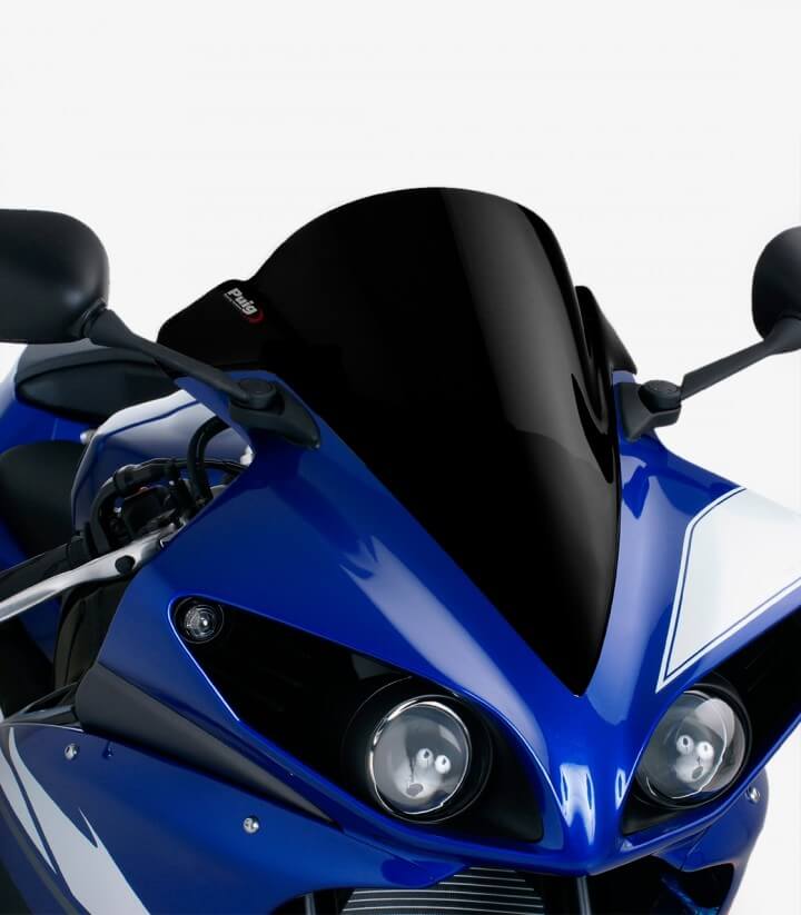 Windschild Puig Z-Racing Yamaha YZF-R1 (09-14) Schwarz 4935N