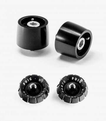 Puig Lenkerendgewichte Thruster 9409N+9420N in Schwarz für several Kawasaki and Suzuki models