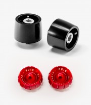 Contrapesos Thruster Puig color Rojo para Kawasaki ER-6, Ninja, Versys, Vulcan S y otros modelos