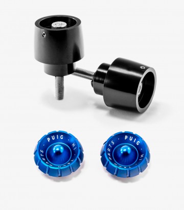 Puig Lenkerendgewichte Thruster 9410N+9420A in Blau für several Honda models