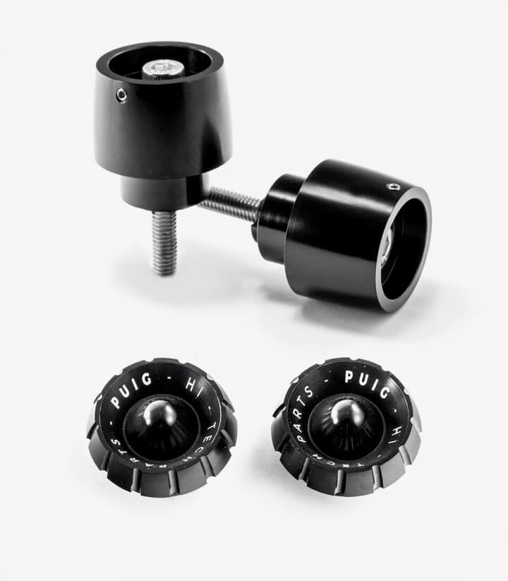 Puig Lenkerendgewichte Thruster 9410N+9420N in Schwarz für several Honda models