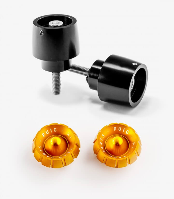 Puig Lenkerendgewichte Thruster 9410N+9420O in Gold für several Honda models
