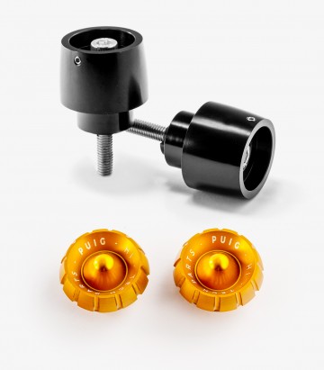 Puig Lenkerendgewichte Thruster 9410N+9420O in Gold für several Honda models