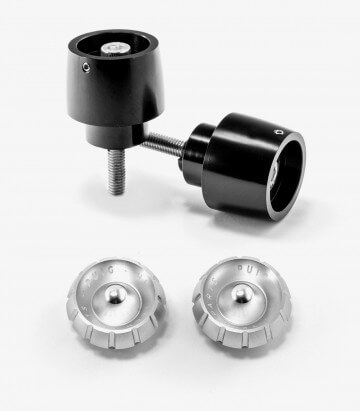 Puig Lenkerendgewichte Thruster 9410N+9420P in Silber für several Honda models