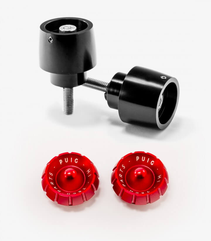Puig Lenkerendgewichte Thruster 9410N+9420R in Rot für several Honda models