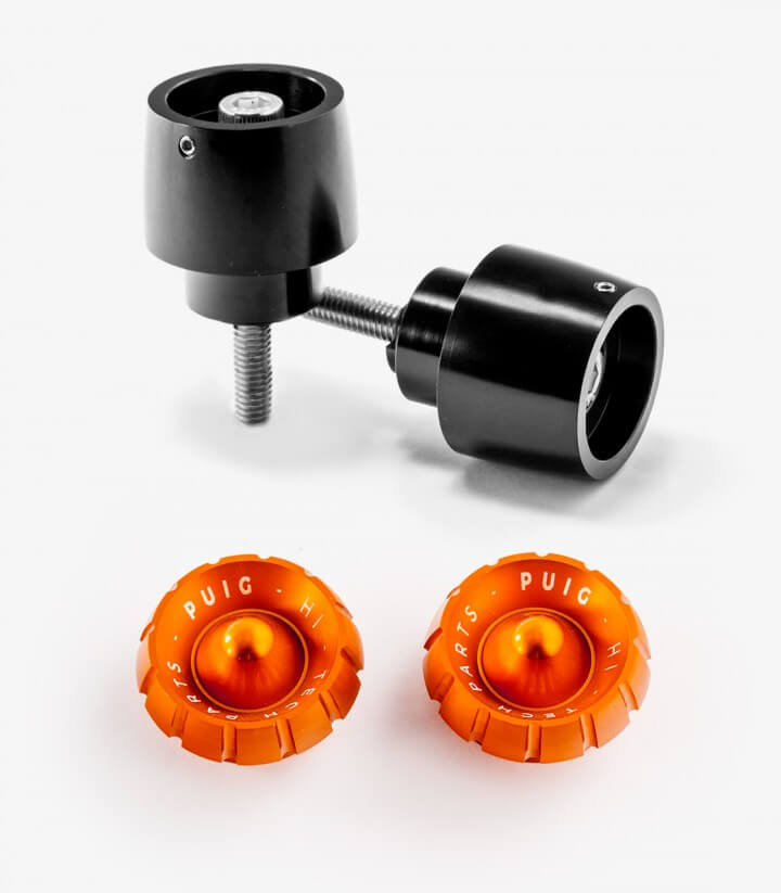 Puig Lenkerendgewichte Thruster 9410N+9420T in Orange für several Honda models