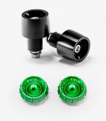 Universelle Puig Lenkerendgewichte Thruster 9411N+9420V in Grün