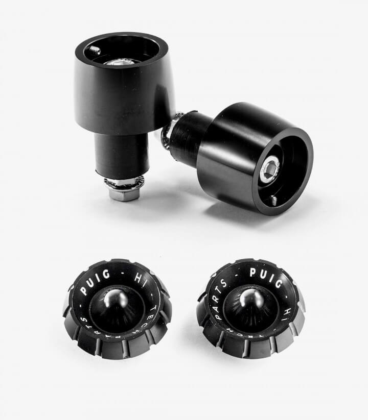 Universelle Puig Lenkerendgewichte Thruster 9411N+9420N in Schwarz