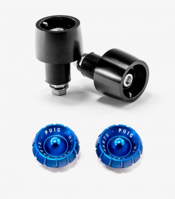 Universal Puig Thruster 9411N+9420A Bar Ends in Blue