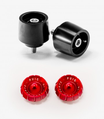 Puig Lenkerendgewichte Thruster 9414N+9420R in Rot für several Yamaha models