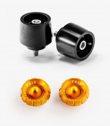 Puig Lenkerendgewichte Thruster 9414N+9420O in Gold für several Yamaha models
