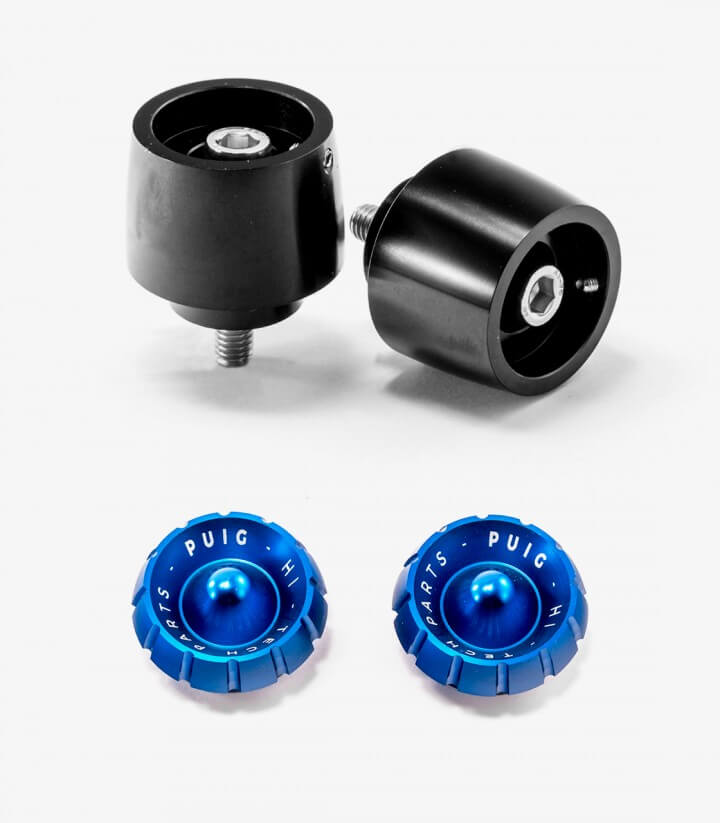 Puig Lenkerendgewichte Thruster 9414N+9420A in Blau für several Yamaha models
