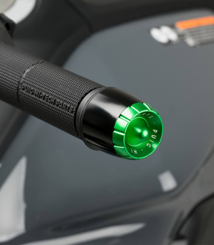 Puig Lenkerendgewichte Thruster 9416N+9420V in Grün für several Yamaha models