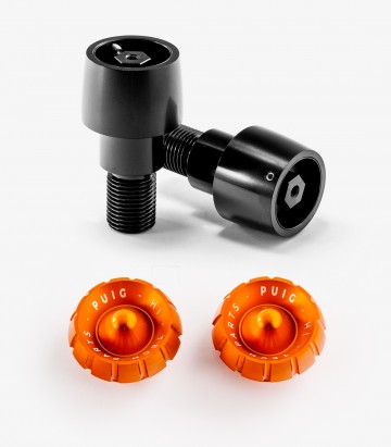 Puig Lenkerendgewichte Thruster 9416N+9420T in Orange für several Yamaha models