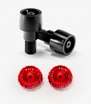 Puig Lenkerendgewichte Thruster 9416N+9420R in Rot für several Yamaha models