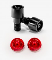 Contrapesos Thruster Puig color Rojo para Yamaha FZ, MT, TDM, T-MAX, XJ6, XJR, X-MAX, XSR, YZF