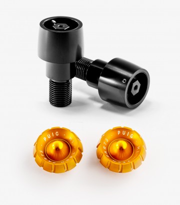 Puig Lenkerendgewichte Thruster 9416N+9420O in Gold für several Yamaha models