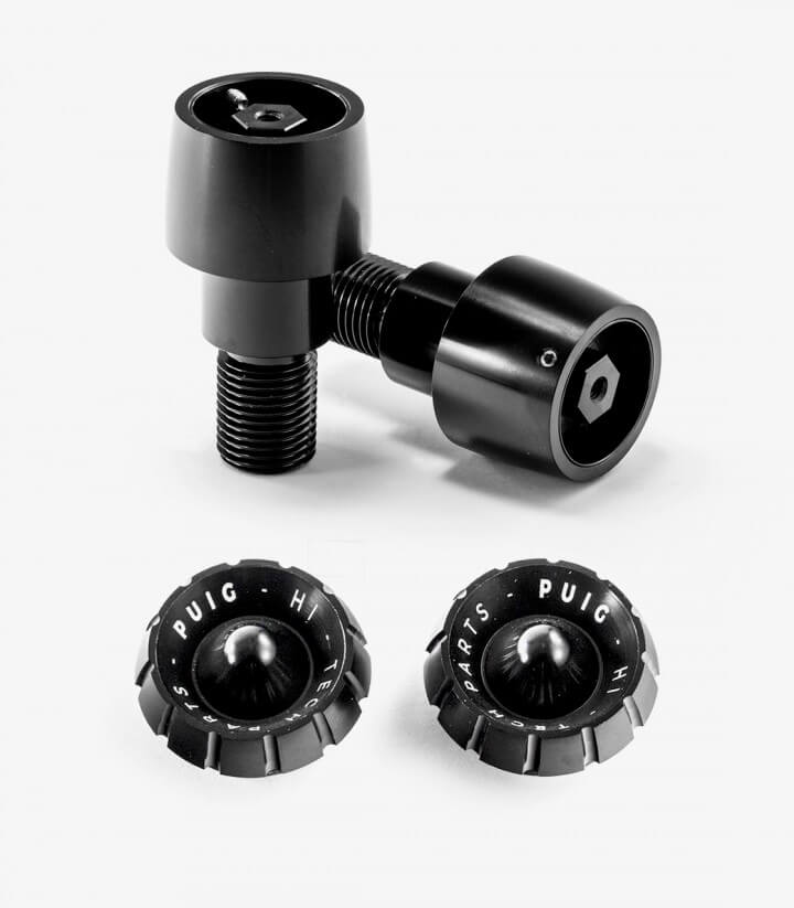 Puig Lenkerendgewichte Thruster 9416N+9420N in Schwarz für several Yamaha models