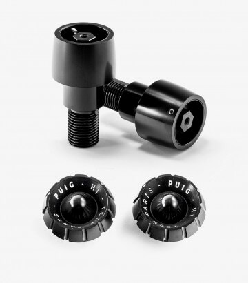 Puig Lenkerendgewichte Thruster 9416N+9420N in Schwarz für several Yamaha models
