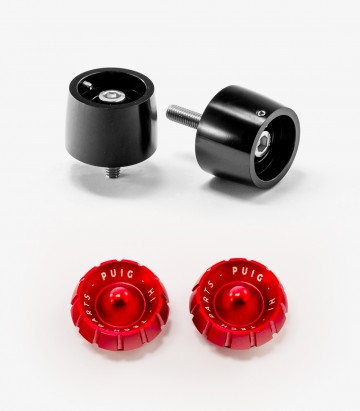 Puig Lenkerendgewichte Thruster 9417N+9420R in Rot für Suzuki GSX-R250, GSX-S750/1000/F, SV650/1000/S, Yamaha X-MAX 125/300/400