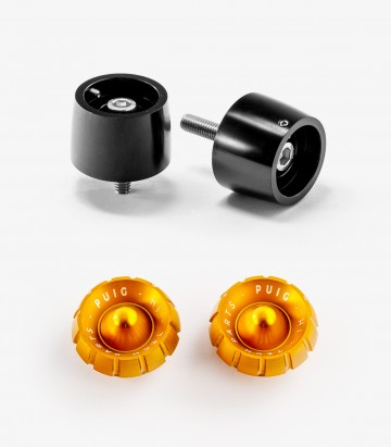 Puig Lenkerendgewichte Thruster 9417N+9420O in Gold für Suzuki GSX-R250, GSX-S750/1000/F, SV650/1000/S, Yamaha X-MAX 125/300/400