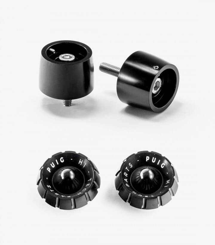 Puig Lenkerendgewichte Thruster 9417N+9420N in Schwarz für Suzuki GSX-R250, GSX-S750/1000/F, SV650/1000/S, Yamaha X-MAX 125/300/