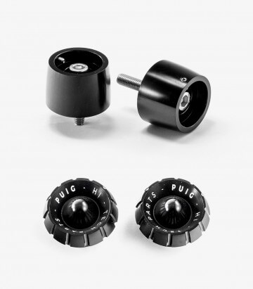 Puig Lenkerendgewichte Thruster 9417N+9420N in Schwarz für Suzuki GSX-R250, GSX-S750/1000/F, SV650/1000/S, Yamaha X-MAX 125/300/