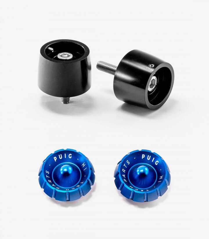Puig Lenkerendgewichte Thruster 9417N+9420A in Blau für Suzuki GSX-R250, GSX-S750/1000/F, SV650/1000/S, Yamaha X-MAX 125/300/400