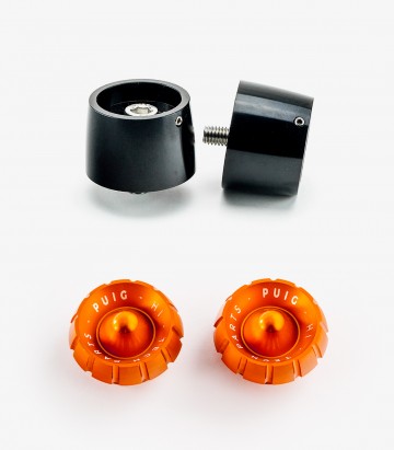 Puig Lenkerendgewichte Thruster 9698N+9420T in Orange für Benelli Leoncino 125/250/500/800 (16-26), Tornado 550 (25-26)