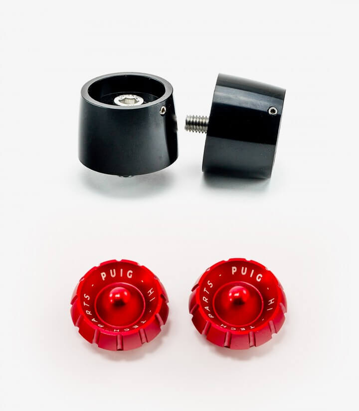 Puig Lenkerendgewichte Thruster 9698N+9420R in Rot für Benelli Leoncino 125/250/500/800 (16-26), Tornado 550 (25-26)