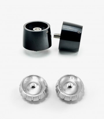 Puig Lenkerendgewichte Thruster 9698N+9420P in Silber für Benelli Leoncino 125/250/500/800 (16-26), Tornado 550 (25-26)