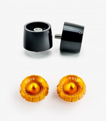 Puig Lenkerendgewichte Thruster 9698N+9420O in Gold für Benelli Leoncino 125/250/500/800 (16-26), Tornado 550 (25-26)